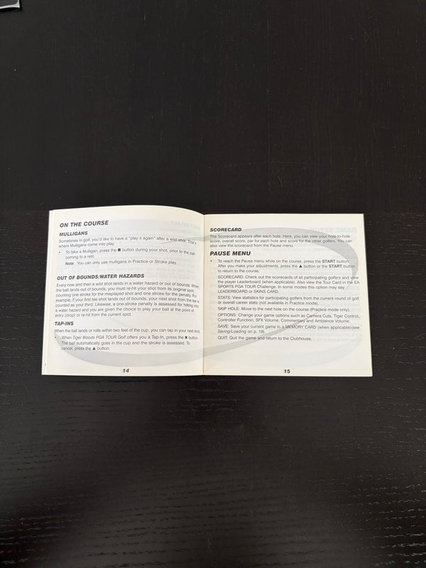 Tiger Woods PGA TOUR  (Manual)